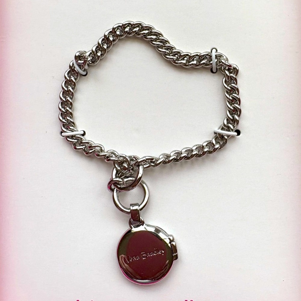 Vera Bradley Silver Locket Bracelet
